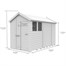 Flat Pack Apex Wooden Garden Shed Direct Dispatch Alternative Image