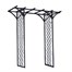 Panacea Metal Garden Arch with Lattice - Black (89089) Alternative Image