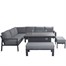 Supremo Melbury L-Shape Firepit Corner Outdoor Garden Furniture Set - Dark Grey (841997) Alternative Image