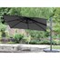 Supremo Provence Deluxe 3x3m Square Outdoor Garden Parasol in Dark Grey Alternative Image