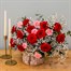 12 Roses & Carnations Cut Flower Hand Tied Bouquet Alternative Image