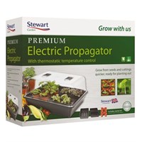 Stewart Garden 52cm Thermostatic Control Electric Propagator - Black (2598005)