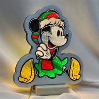 Festive 20cm Infinity Light Up Christmas Sitting Minnie (P067111)