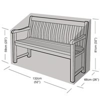 Garland 2 Seater Garden Bench Cover Green (W1264)