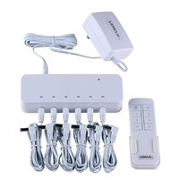 Lemax Remote Control Box with Six 4.5V 2000MA Adaptors (54521-UK)