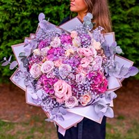 Moonlit Lilac Hand Tied Floral Bouquet