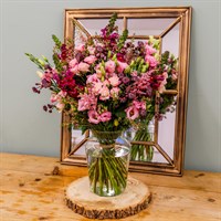 Pink Hand Tied Bouquet - Luxury
