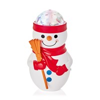 Premier 15cm Musical Flashing Christmas Snowman Projector (LB261564)