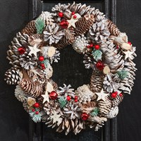 Three Kings 30cm FrostStar Festive Christmas Door Wreath (2541011)