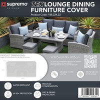 Supremo TEX Lounge Dining Set Garden Furniture Cover (188.224.22)