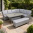 Leisuregrow Monte Carlo Stone L-Shape Corner Modular Outdoor Garden Furniture Set