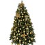 Portland Fir 2.1m (7ft) Charmed Elegance Ivory & Gold Decorated Pre Lit Artificial Christmas Tree (EB201A)